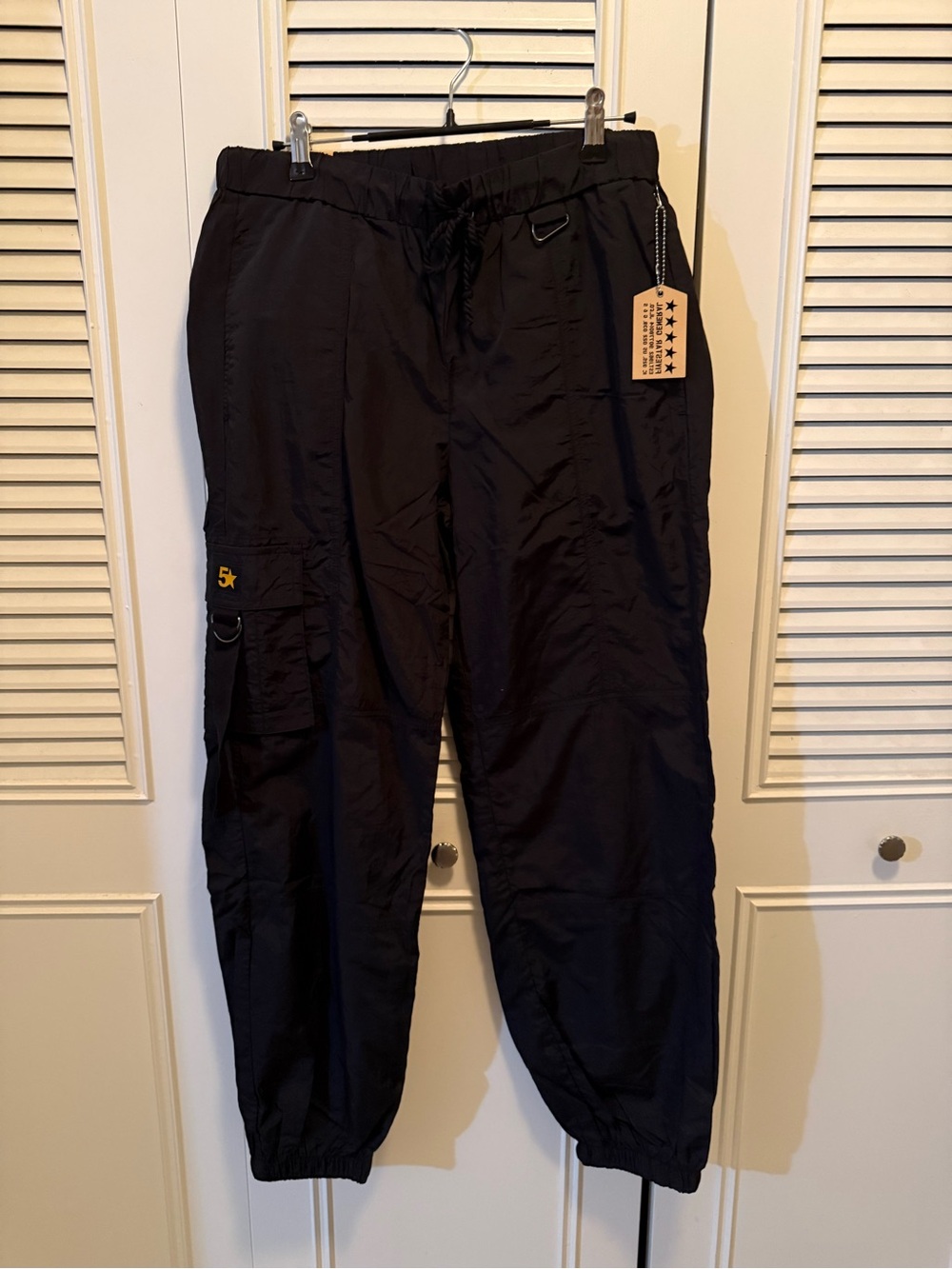 Men's Black Cargo Joggers Sweatpants - Performance Casual